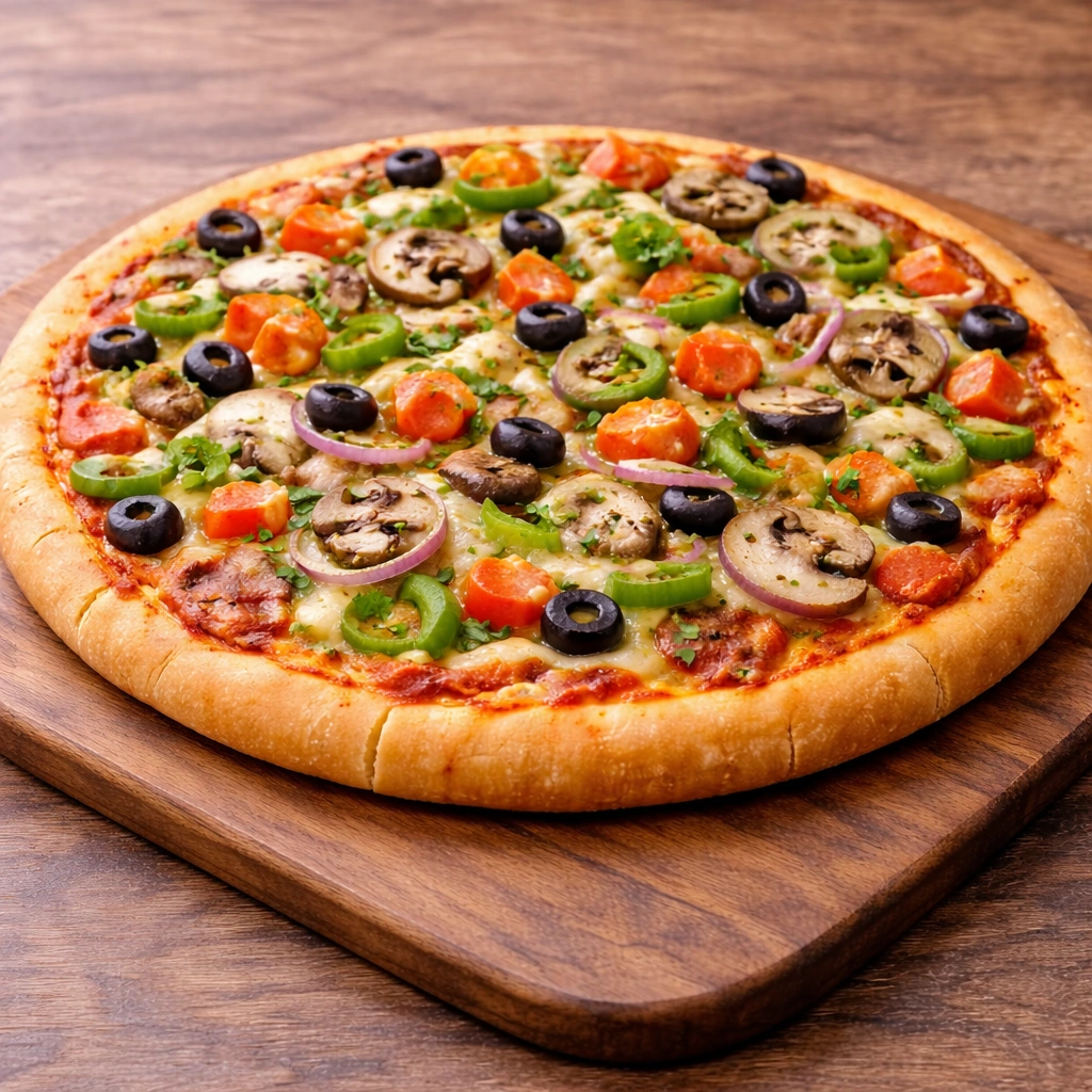 Farmhouse Veggie Pizza at Uniq Pizza in Edmonton Alberta